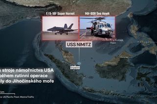 V Jihočínském moři se zřítily dva americké vojenské letouny. Během Trumpovy cesty po Asii - Novinky